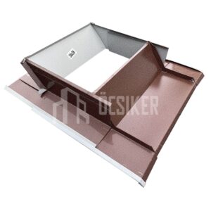 Kéményszegő, barna MATT, RAL 8017 MATT,  38 cm x 38 cm