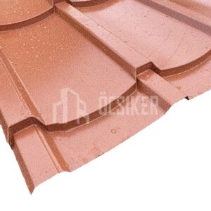 Hódfarkú cserepeslemez, téglavörös MATT, RAL 8004 MATT